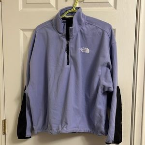 The North Face Purple and Black Sweatshirt